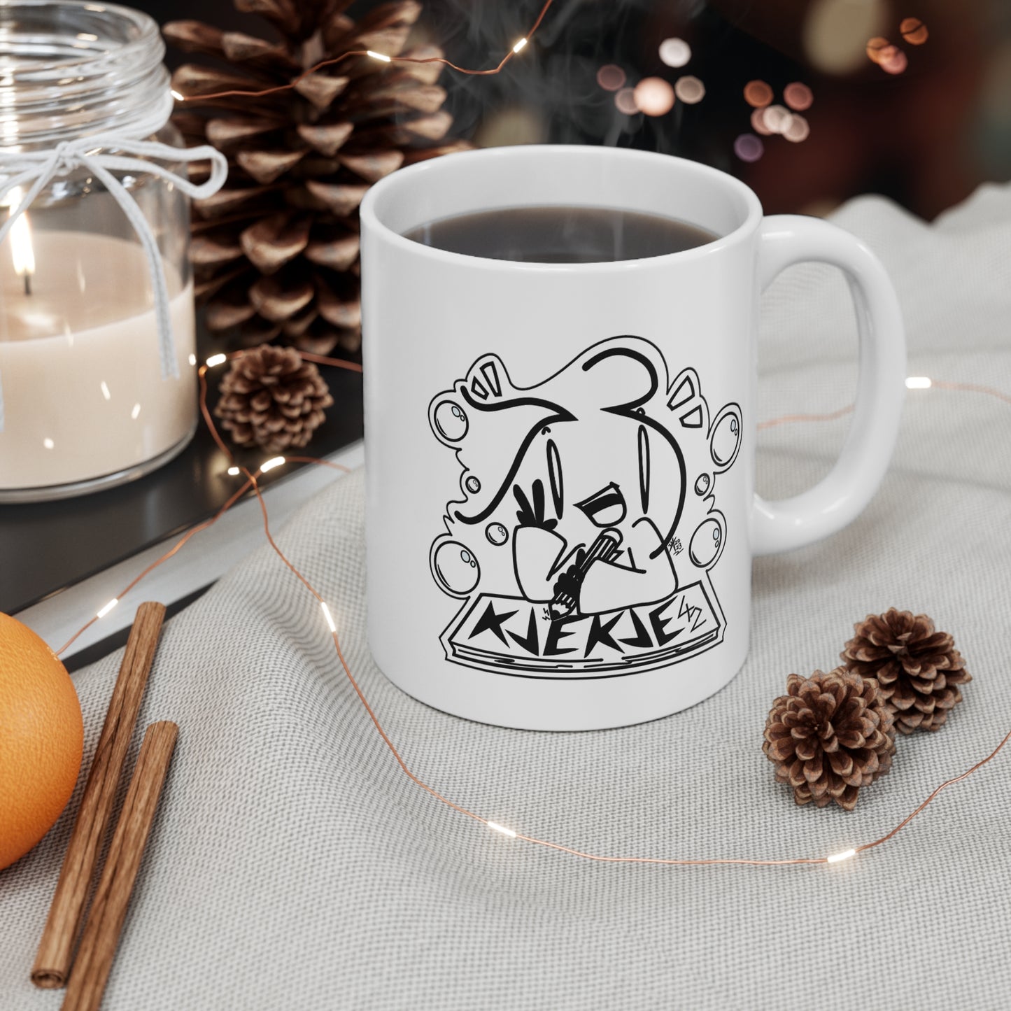 Mug 11oz - "First Mug! (Now in white) ^^"