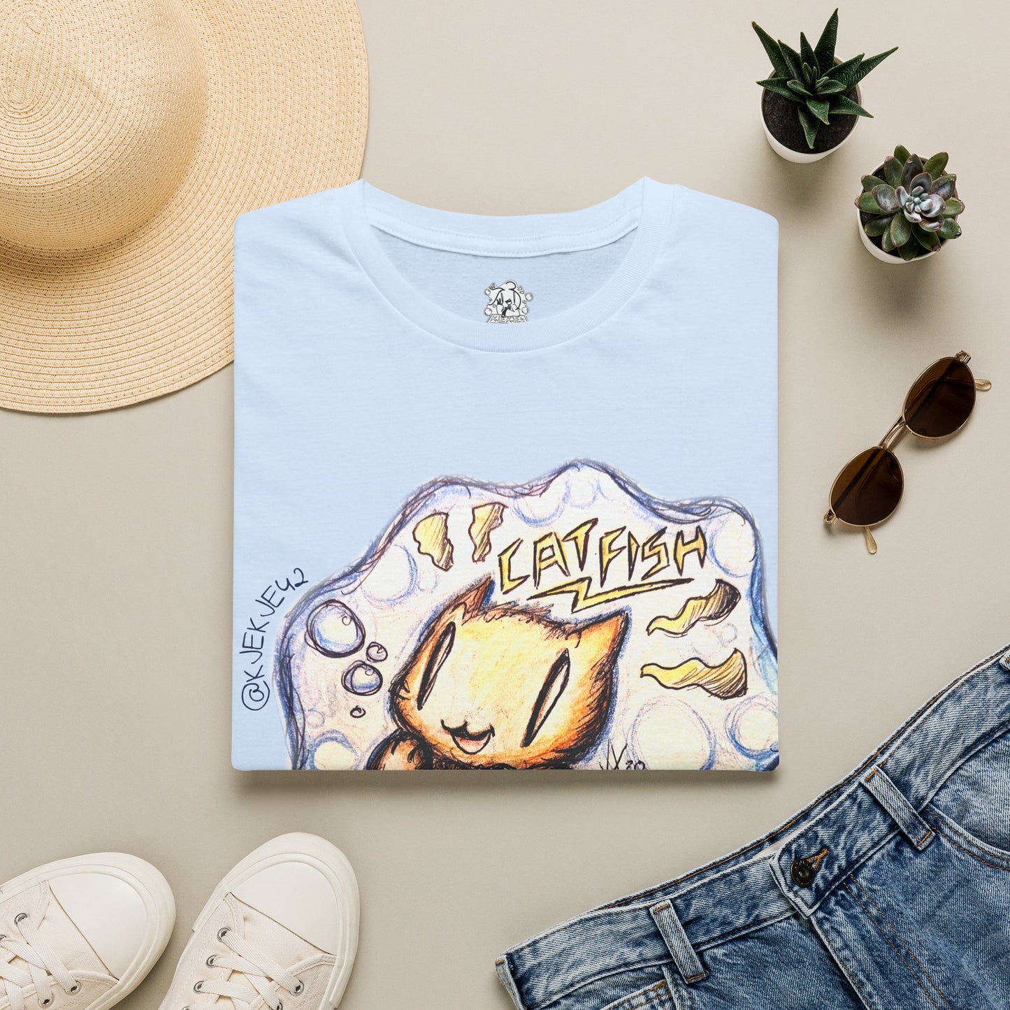 Fishy Favourites! - "Catfish Shirt! ^^" - Unisex Softstyle T-Shirt [*NEW!*]