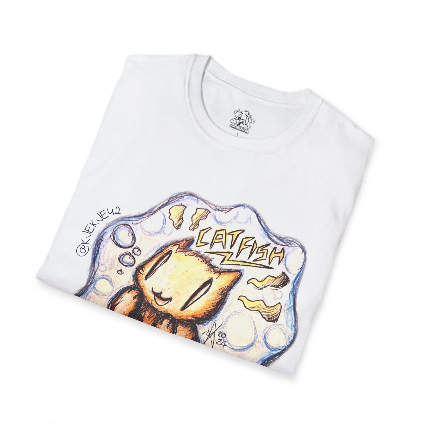 Fishy Favourites! - "Catfish Shirt! ^^" - Unisex Softstyle T-Shirt [*NEW!*]