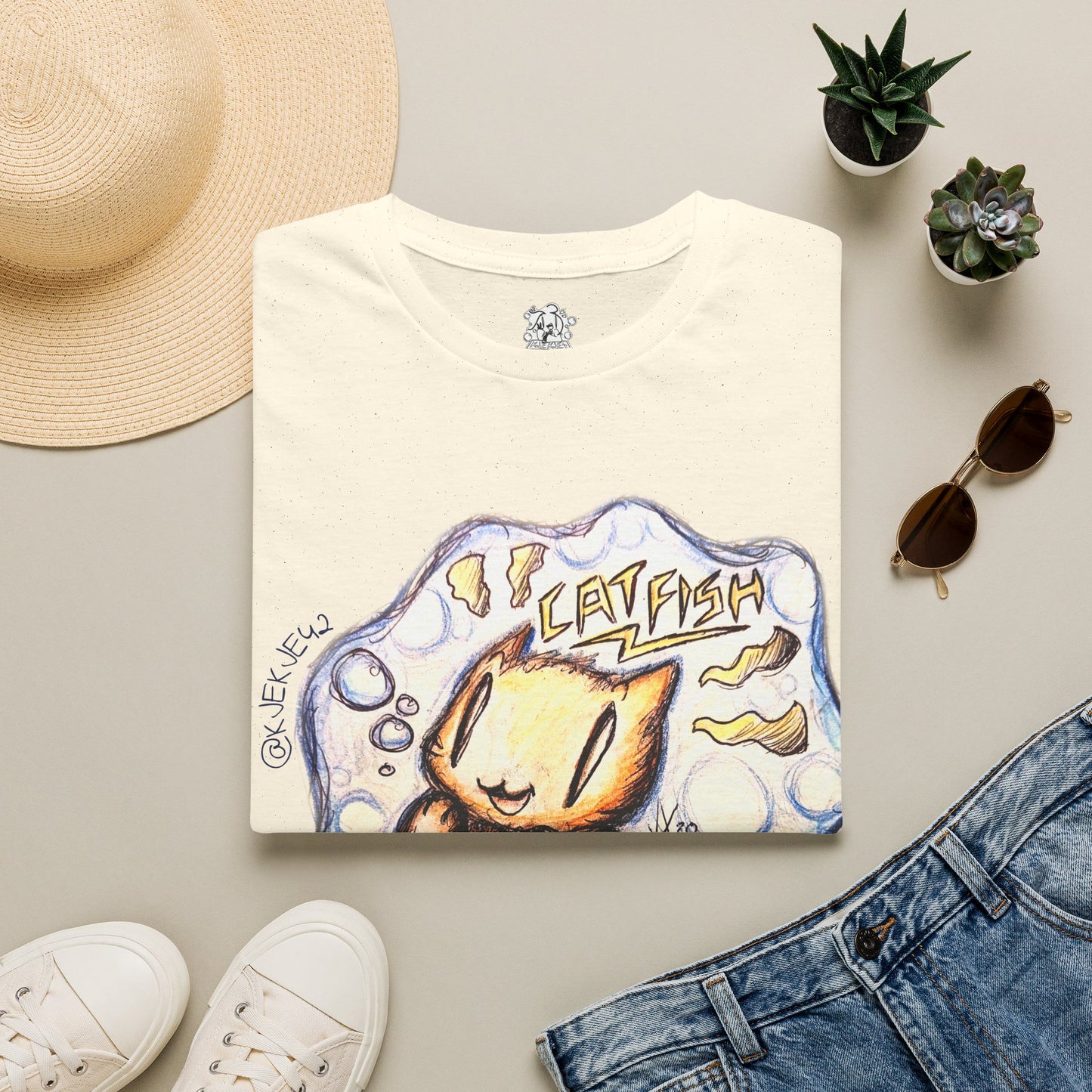 Fishy Favourites! - "Catfish Shirt! ^^" - Unisex Softstyle T-Shirt [*NEW!*]